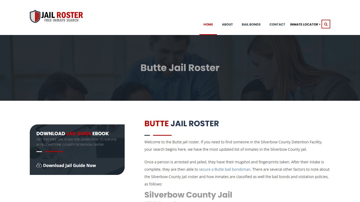 Find Silverbow County Jail inmates using this Butte Jail Roster